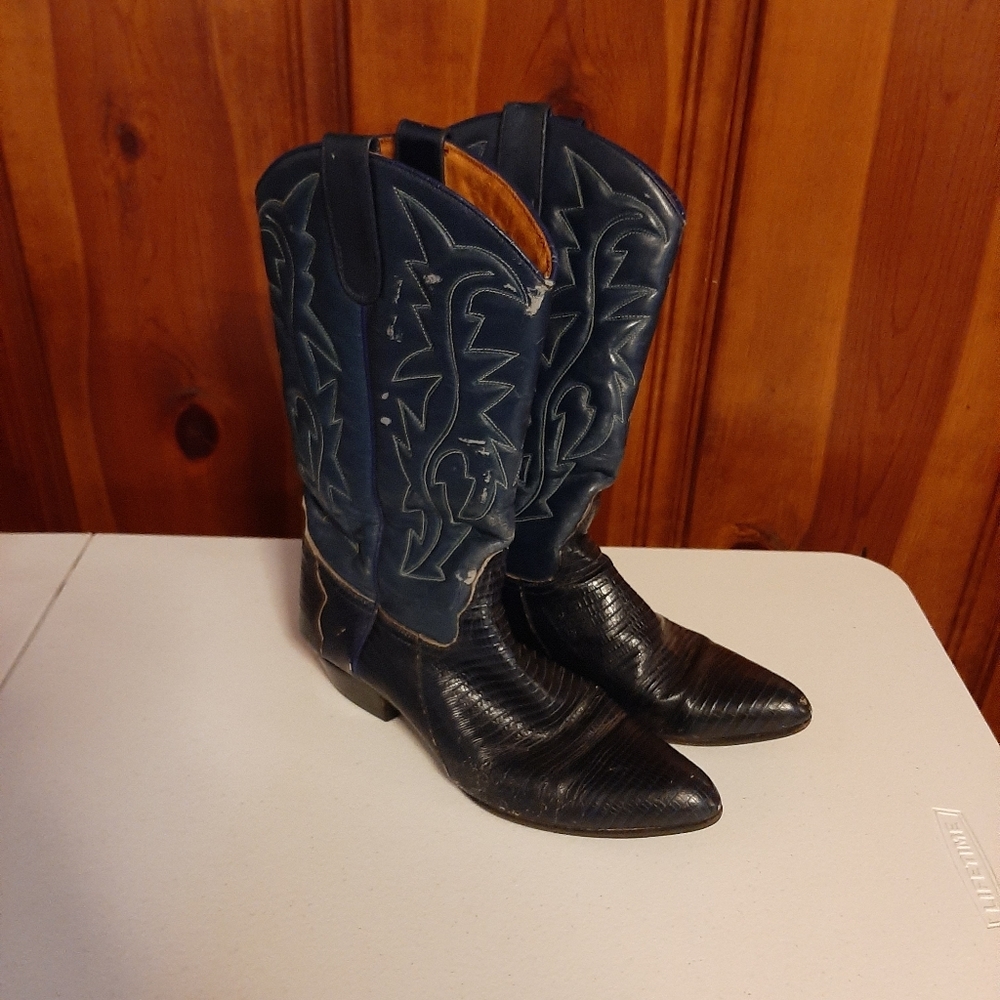 Vintage topy blue women's cowboy boots